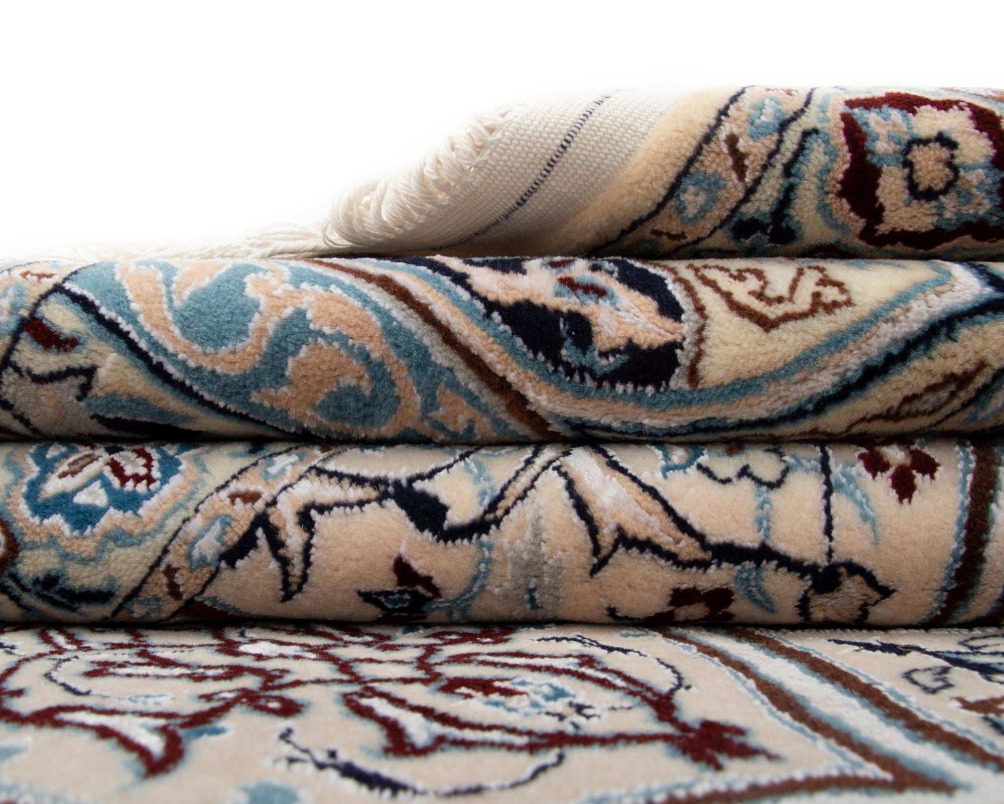 6' 9 x 9' 11 Hand Knotted Nain Persian Rug