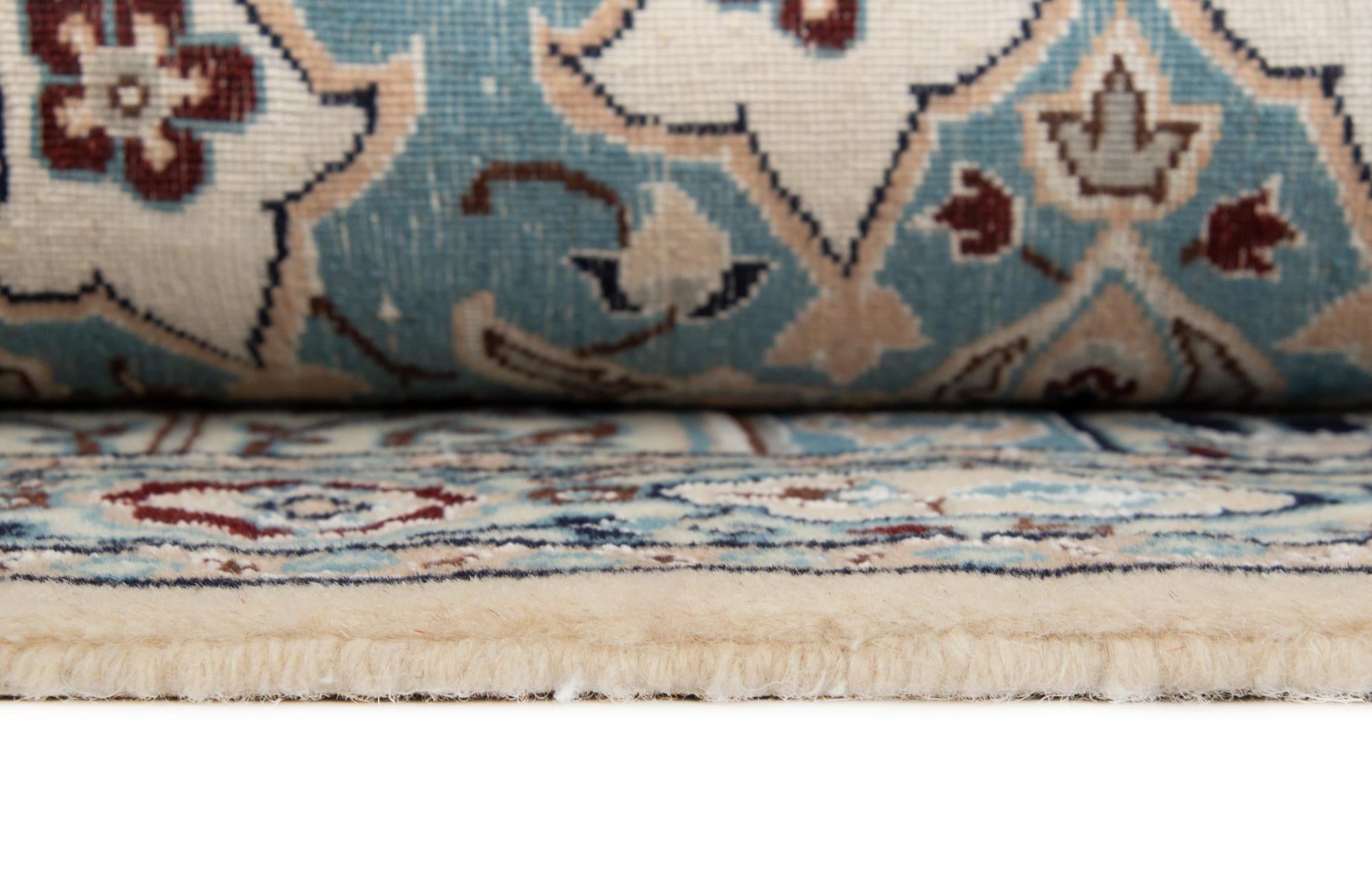 6' 9 x 9' 11 Hand Knotted Nain Persian Rug