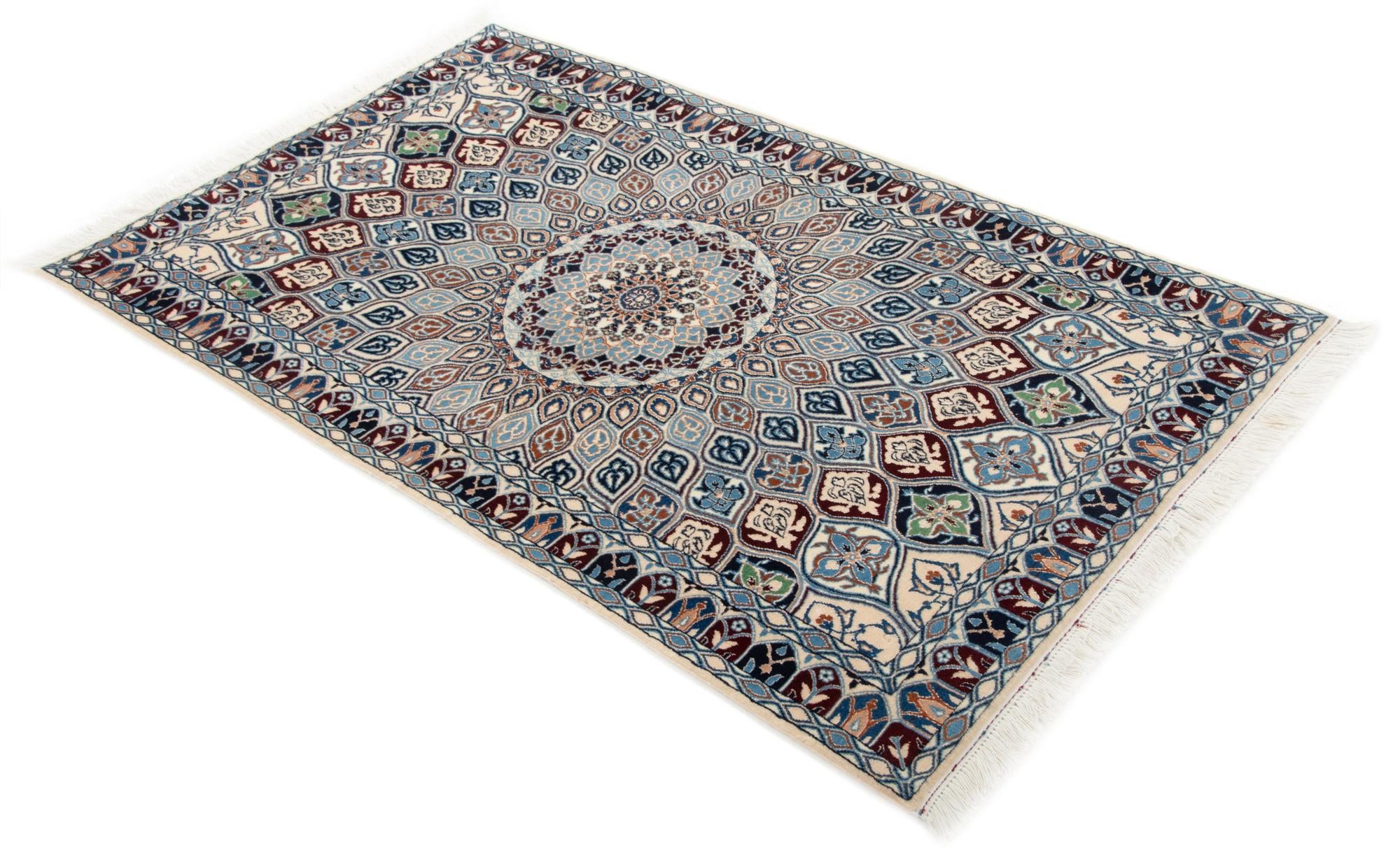 3' 1 x 5' 2 Hand Knotted Nain Persian Rug