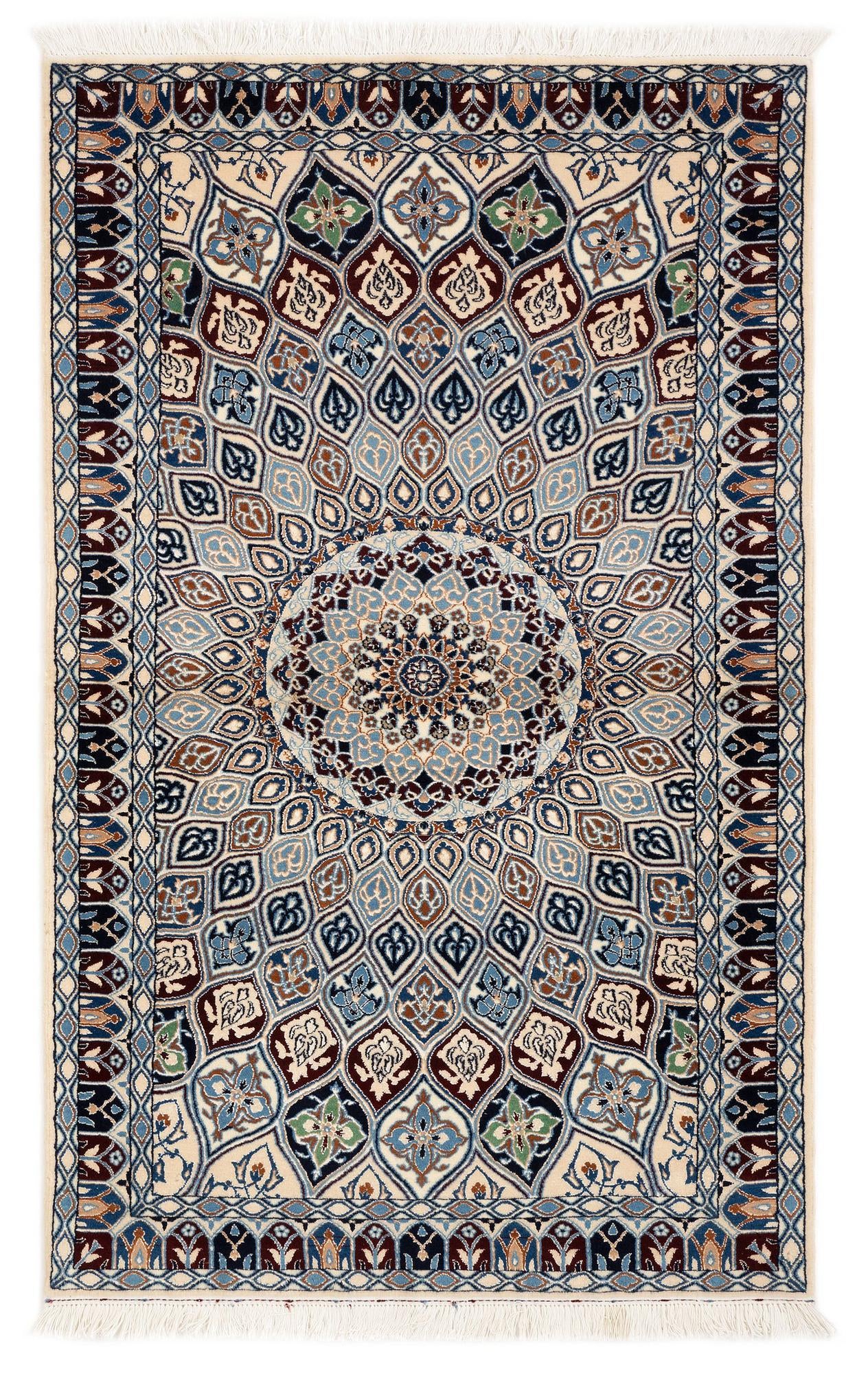 3' 1 x 5' 2 Hand Knotted Nain Persian Rug
