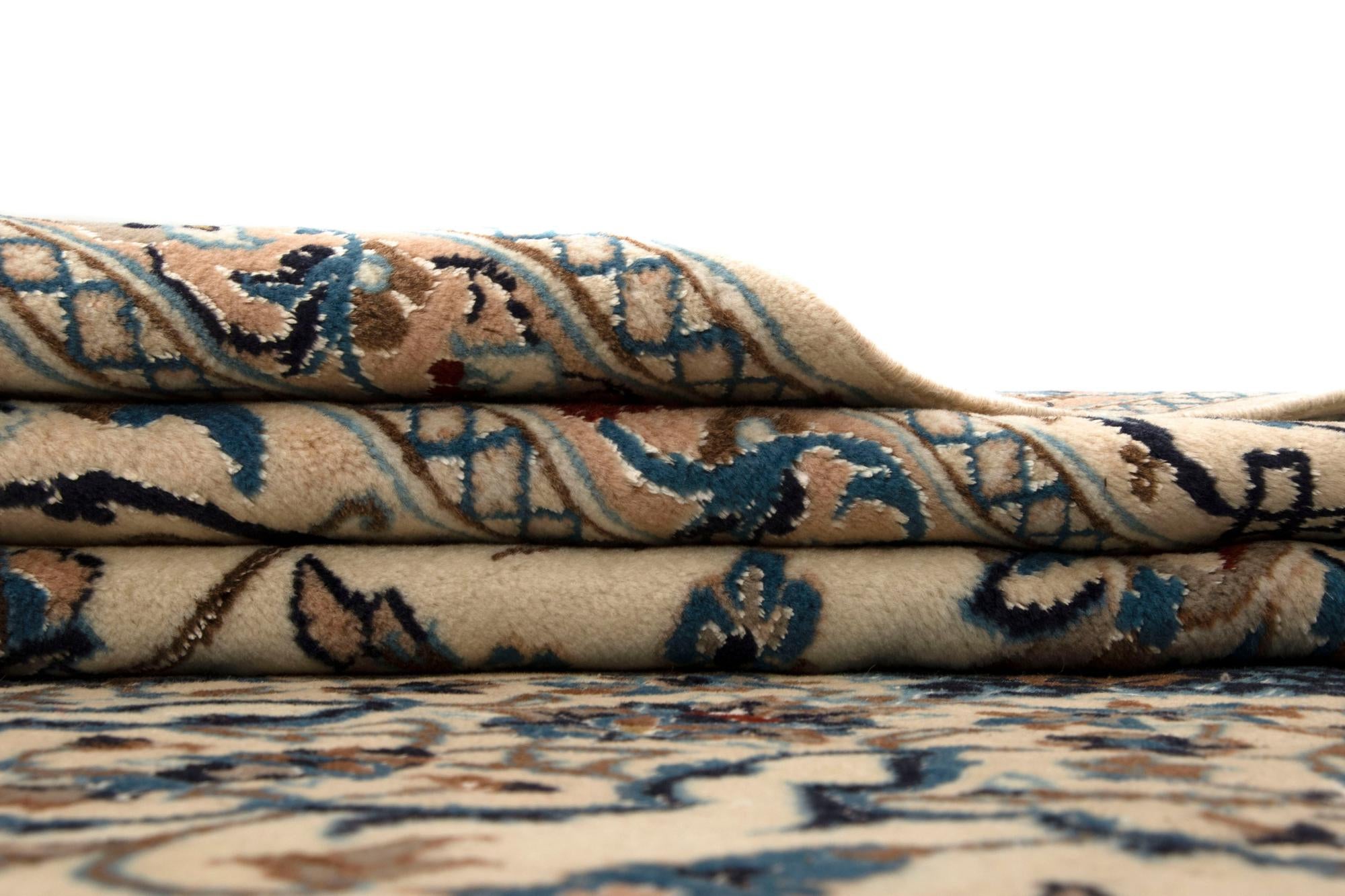 8' 6 x 12' 1 Hand Knotted Nain Persian Rug