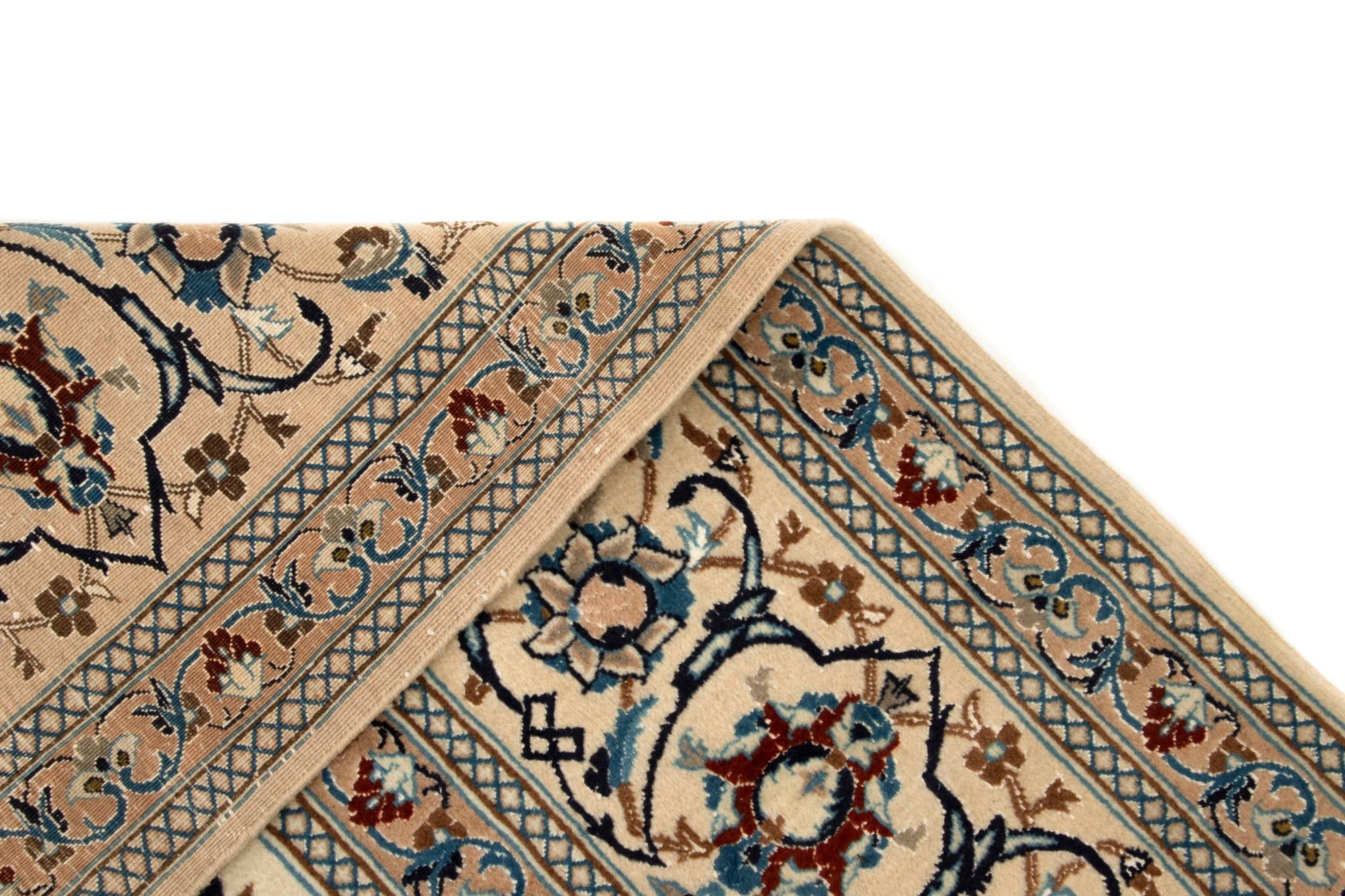 8' 6 x 12' 1 Hand Knotted Nain Persian Rug