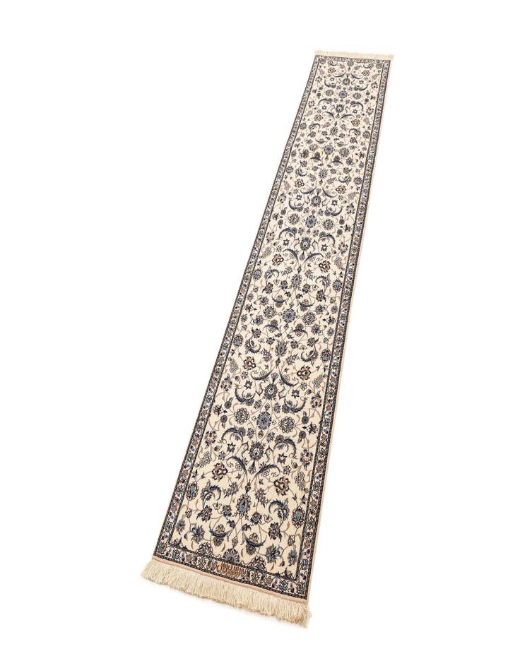 Detail image of 2' x 9' 8 Hand Knotted Nain Rug