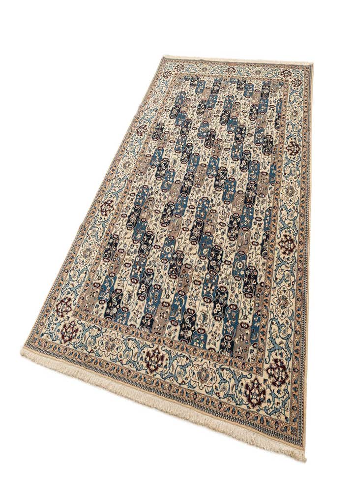 6' 7 x 9' 10 Hand Knotted Nain Rug
