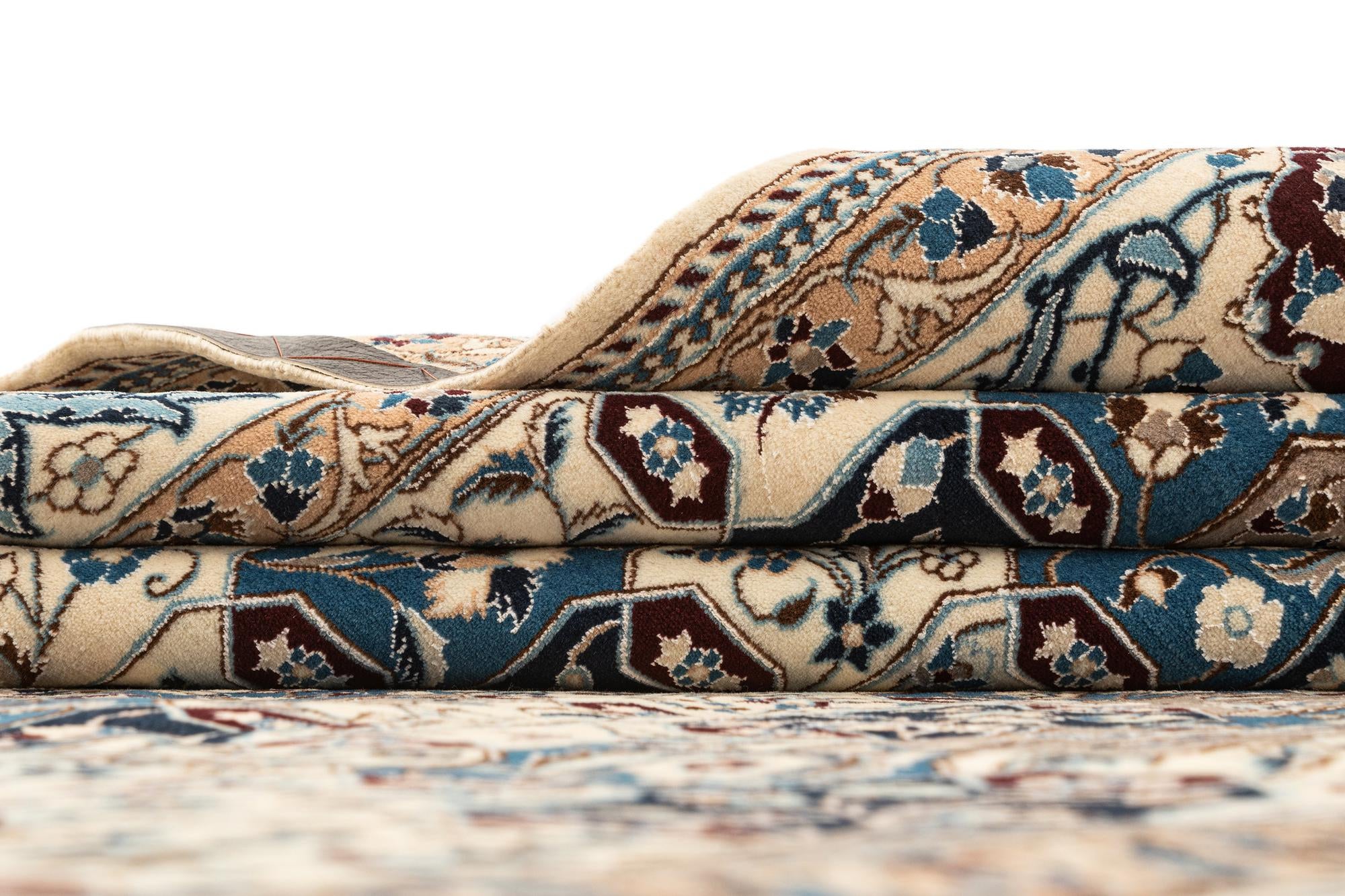 6' 7 x 9' 10 Hand Knotted Nain Rug