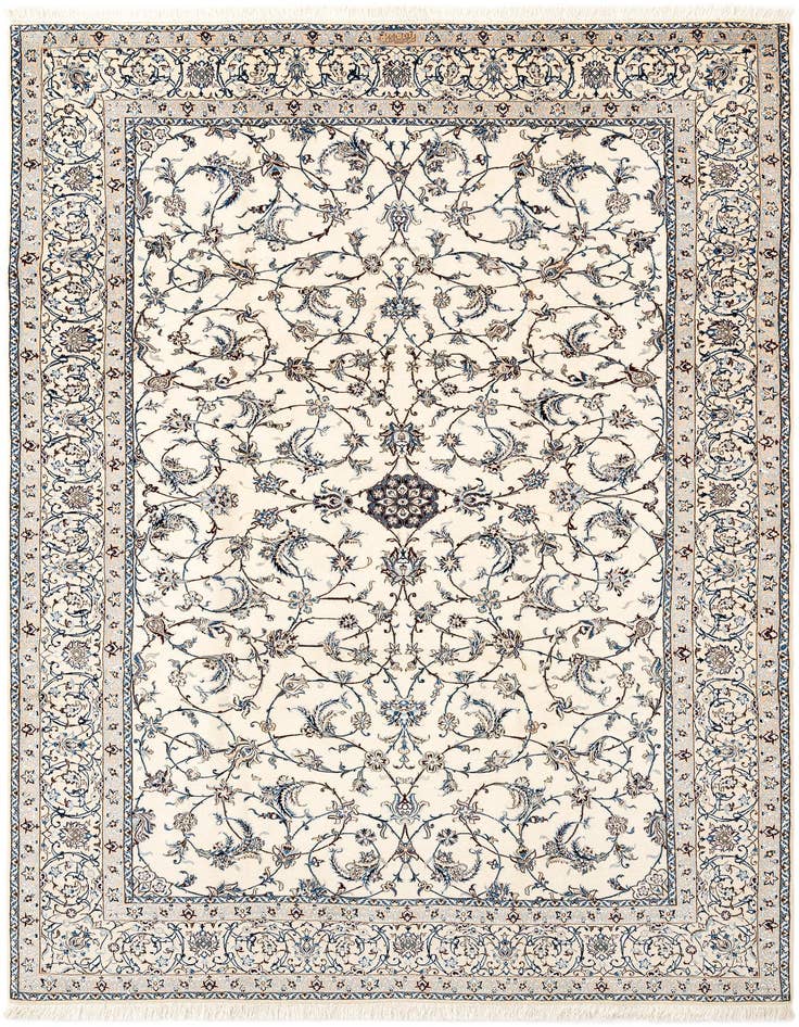 Detail image of 6' 9 x 10' 2 Hand Knotted Nain Rug