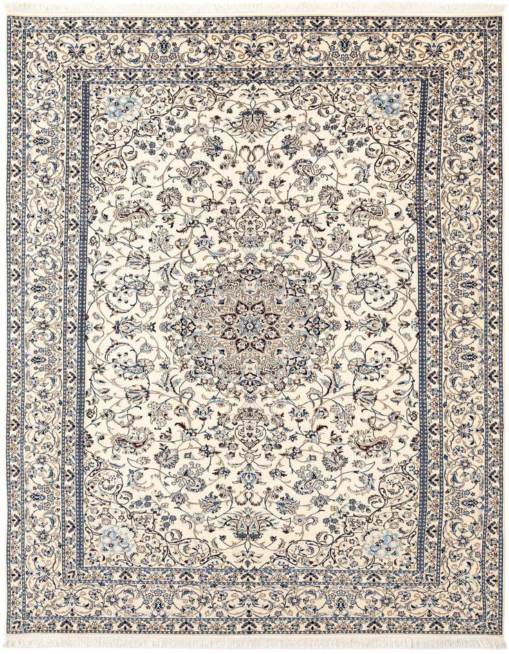 Detail image of 6' 11 x 10' 1 Hand Knotted Nain Rug