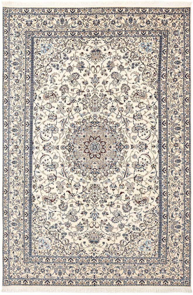 6' 11 x 10' 1 Hand Knotted Nain Rug