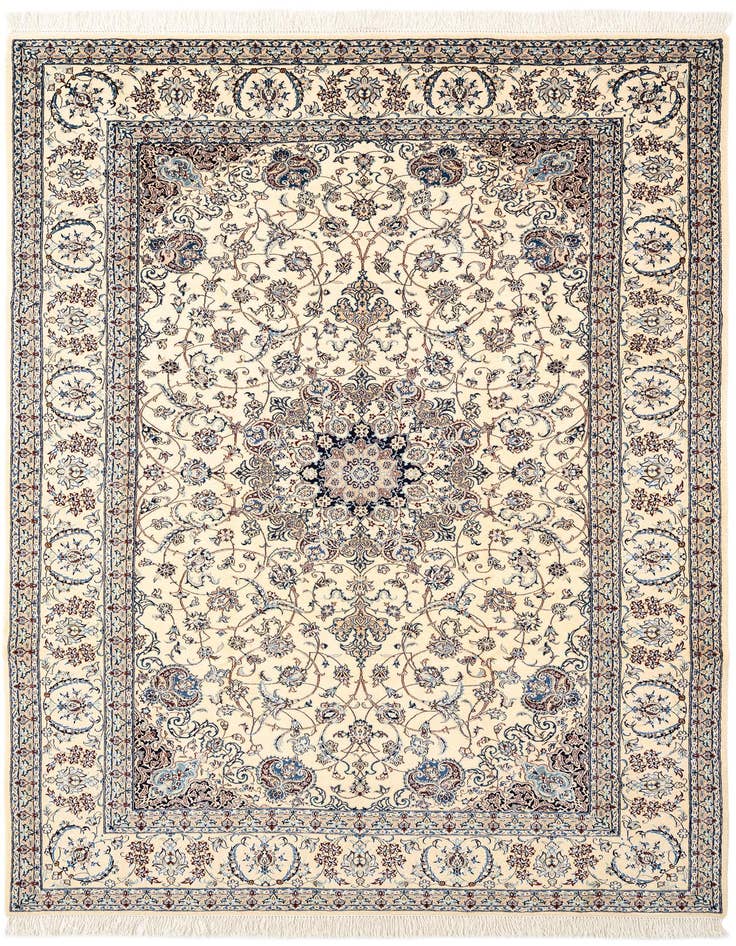 Detail image of 6' 8 x 10' 4 Hand Knotted Nain Rug