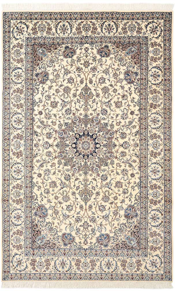 6' 8 x 10' 4 Hand Knotted Nain Rug