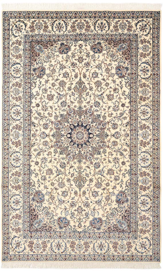 Detail image of 6' 8 x 10' 4 Hand Knotted Nain Rug