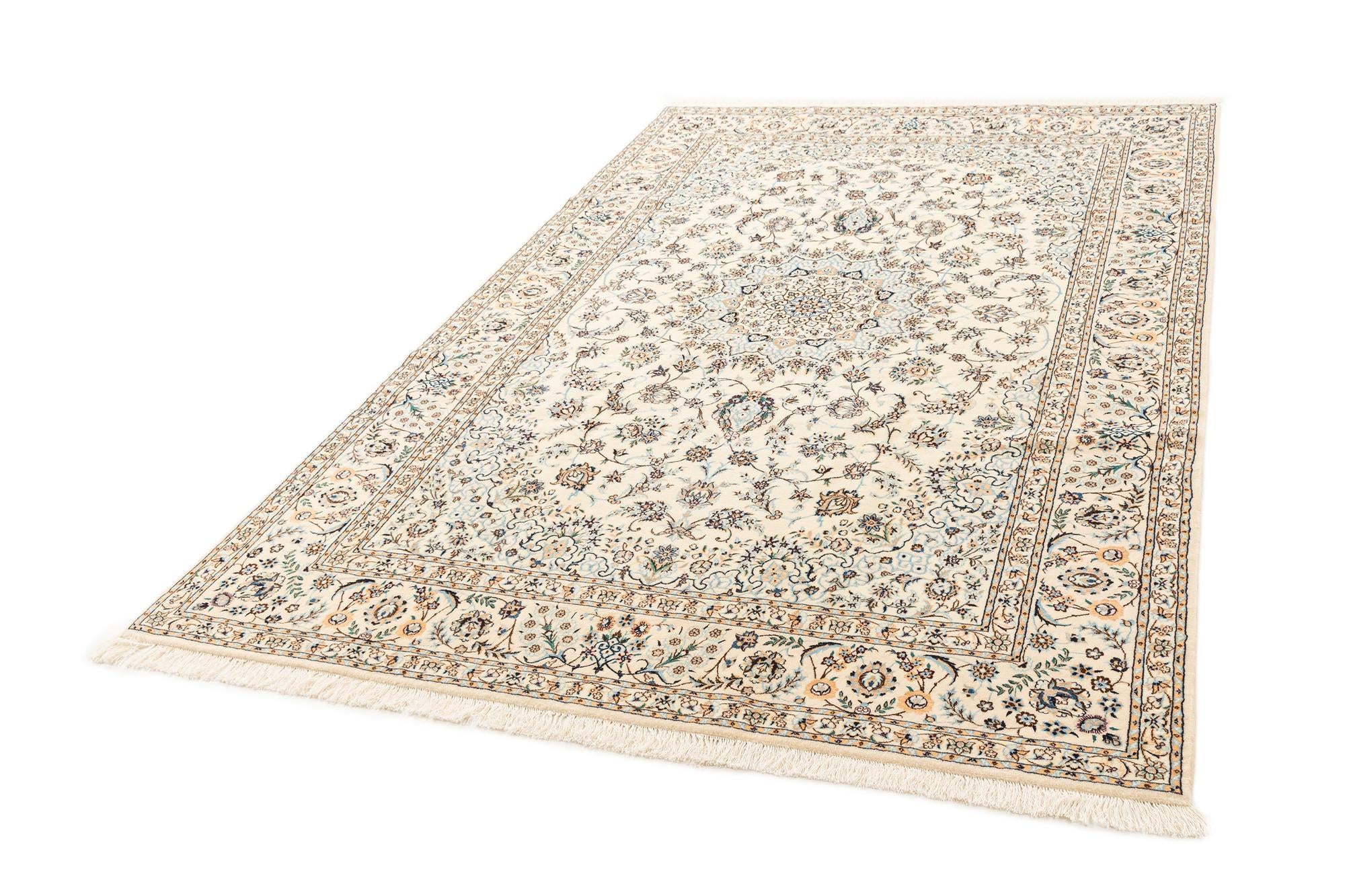 6' 10 x 10' 3 Hand Knotted Nain Rug