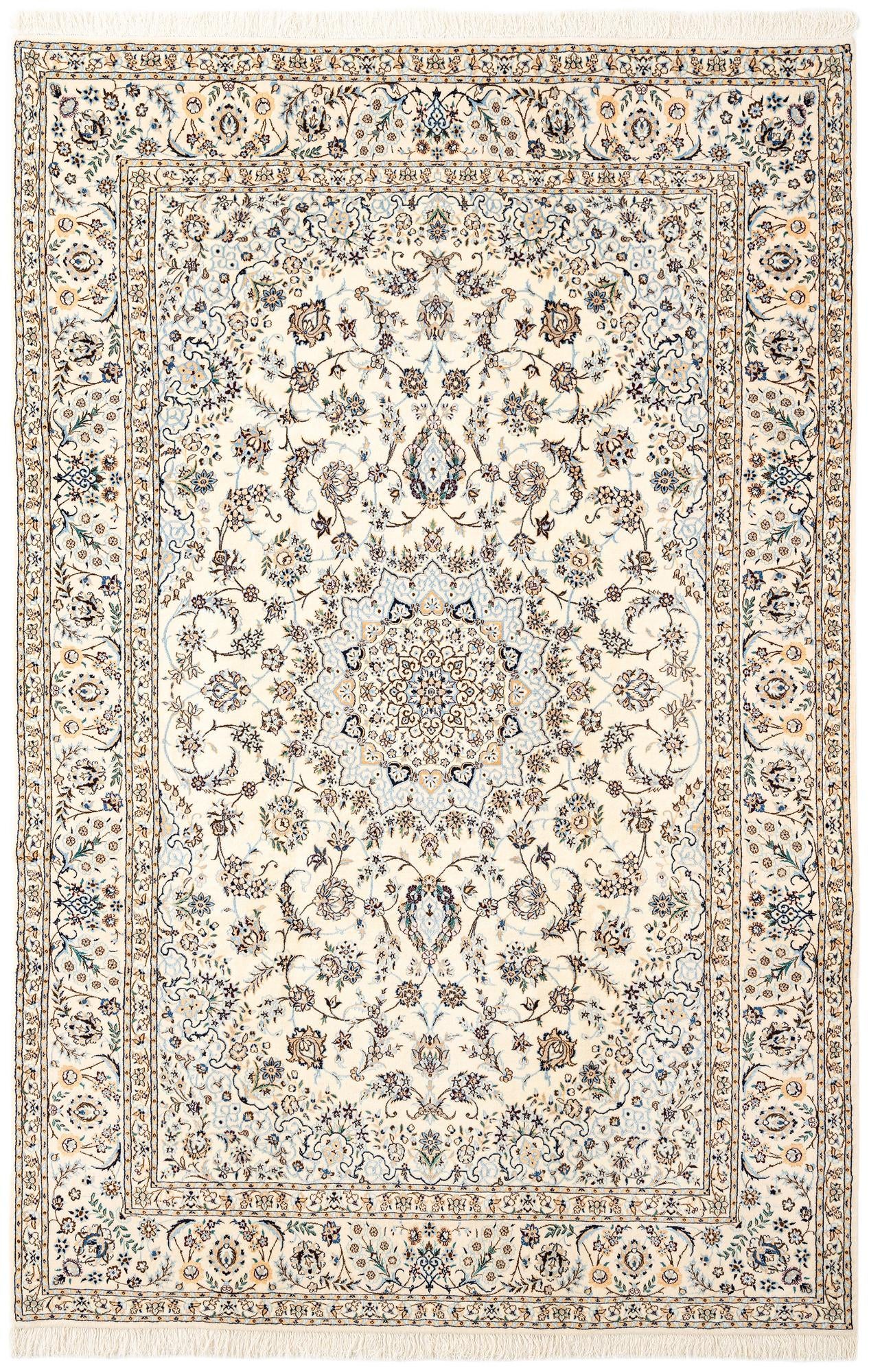 6' 10 x 10' 3 Hand Knotted Nain Rug
