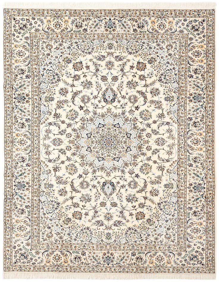 Detail image of 6' 10 x 10' 3 Hand Knotted Nain Rug