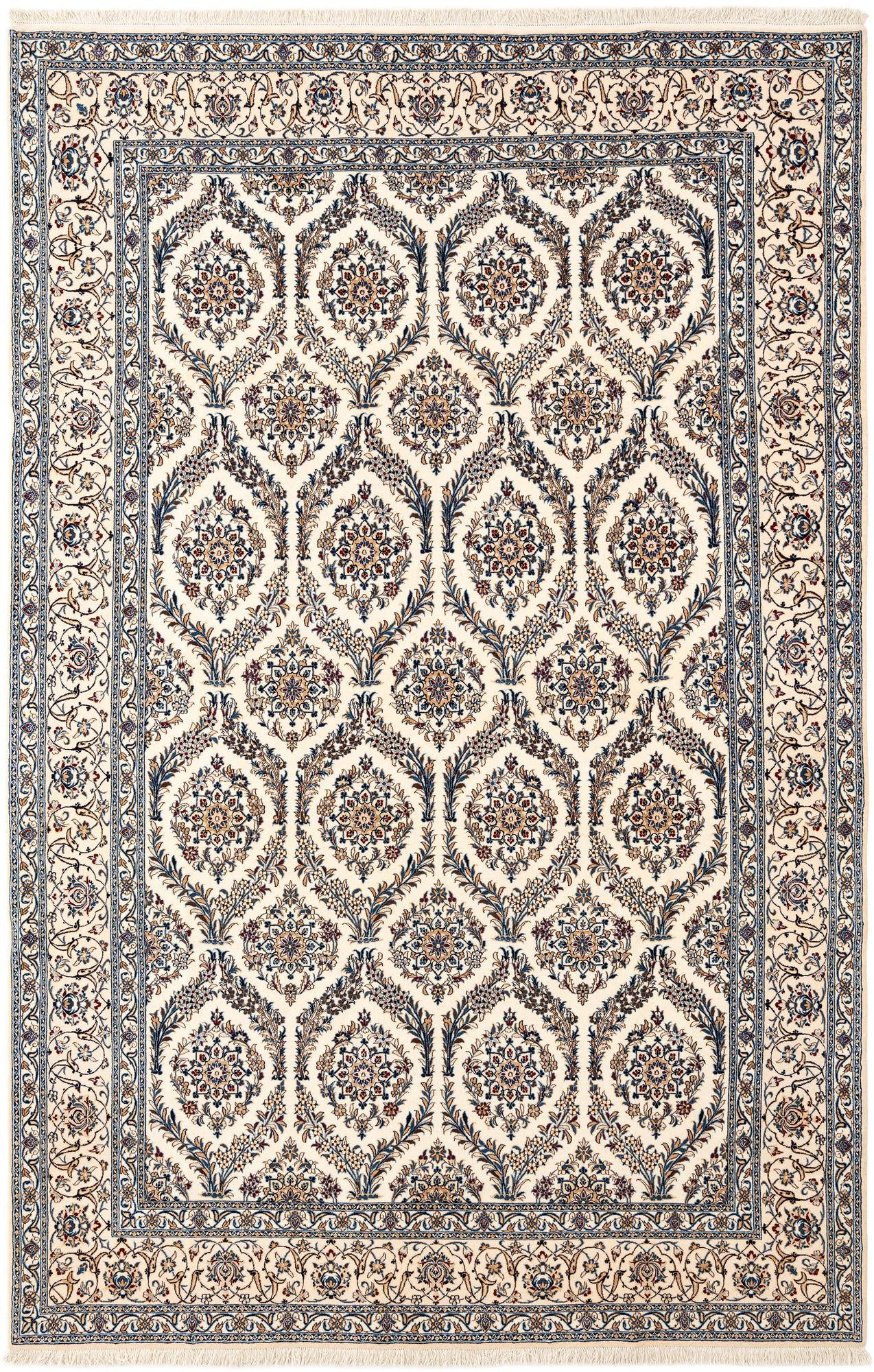 7' 1 x 10' 6 Hand Knotted Nain Rug