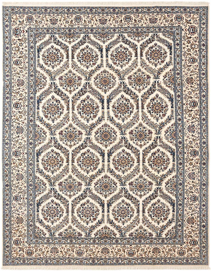 Detail image of 7' 1 x 10' 6 Hand Knotted Nain Rug