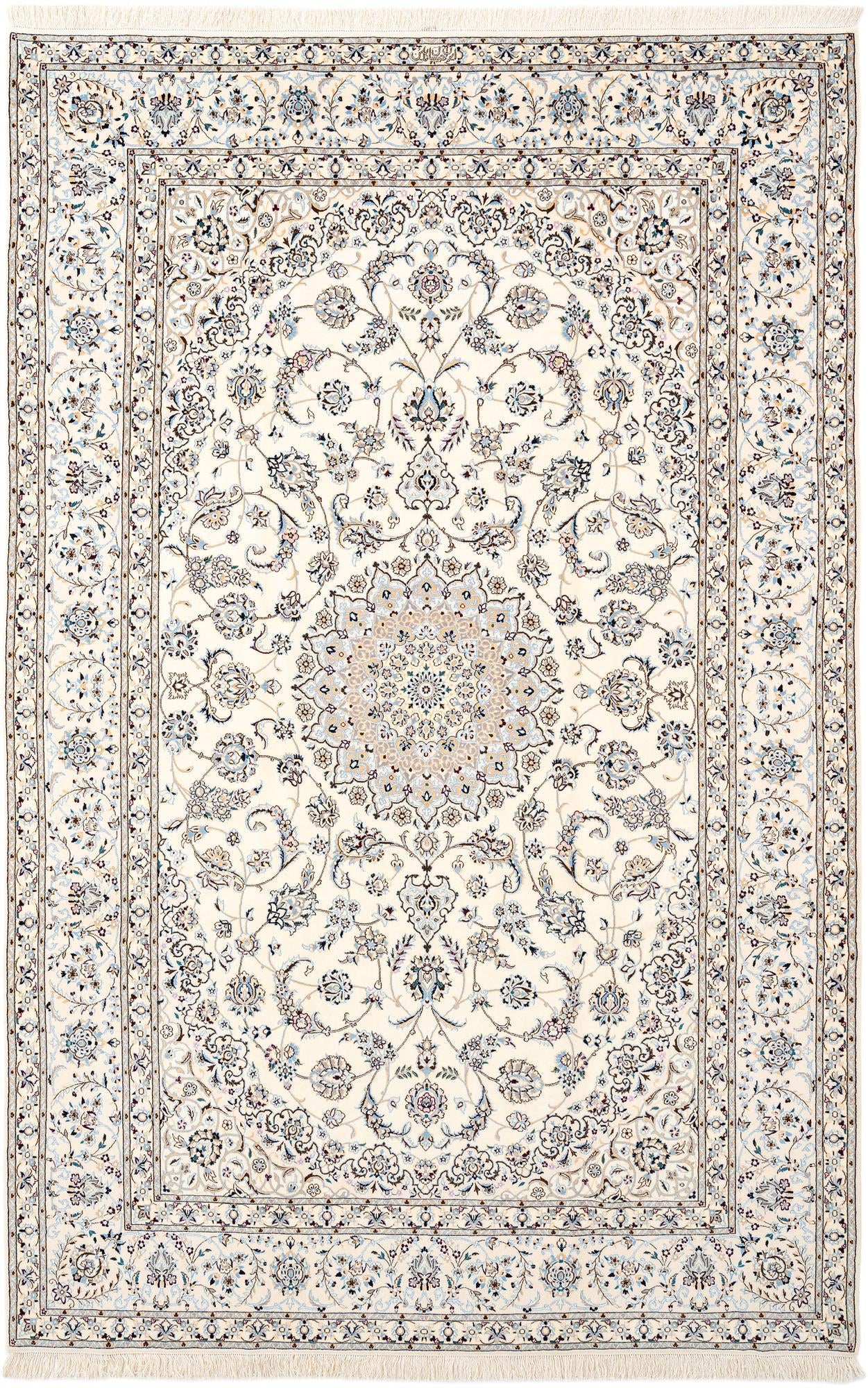 6' 9 x 10' 3 Hand Knotted Nain Rug