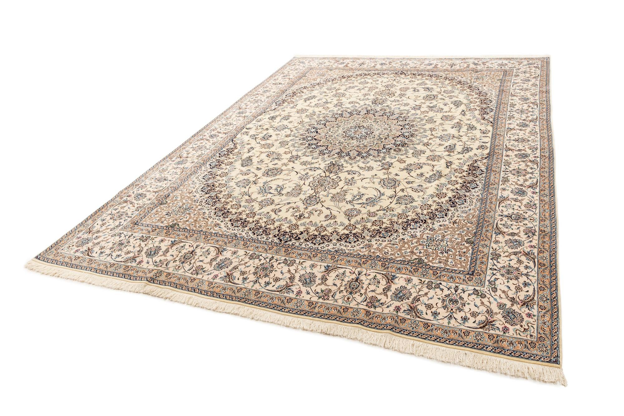 10' x 13' 4 Hand Knotted Nain Rug