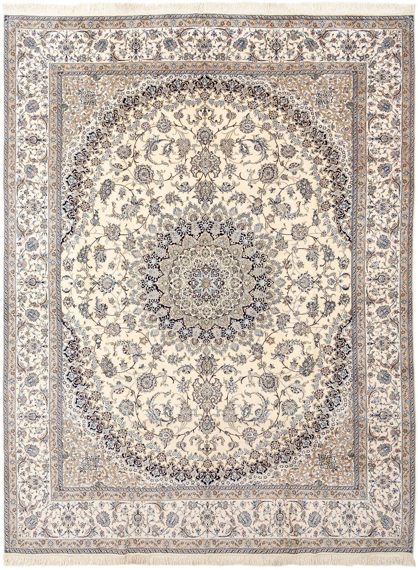 10' x 13' 4 Hand Knotted Nain Rug