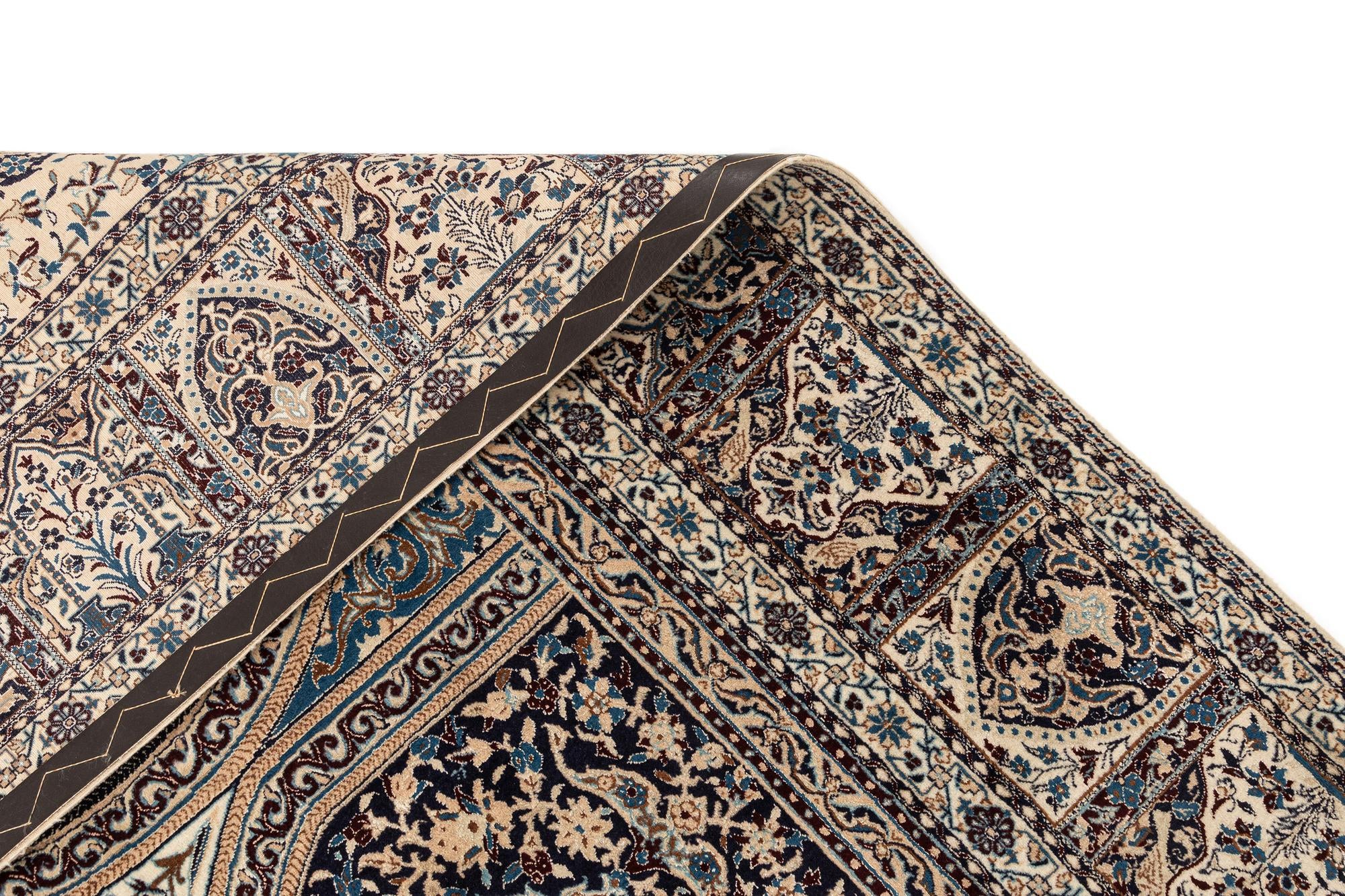 10' x 13' 4 Hand Knotted Nain Rug
