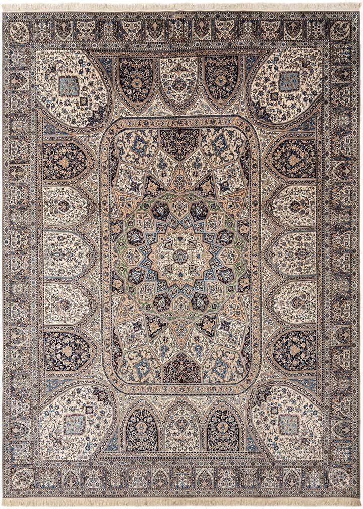 10' x 13' 4 Hand Knotted Nain Rug