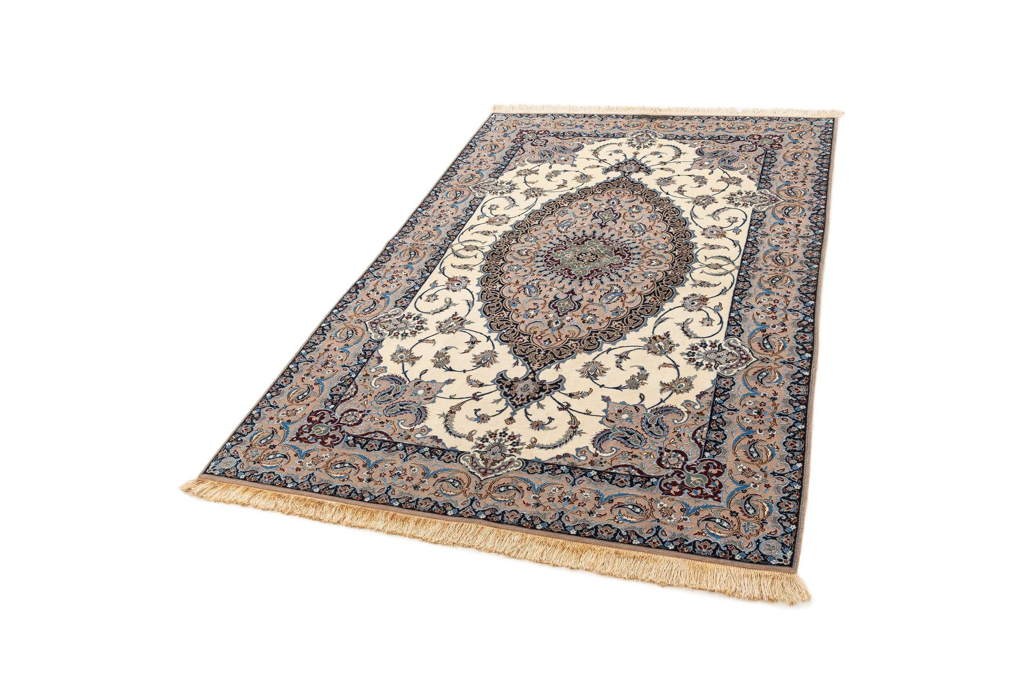 4' 4 x 6' 7 Hand Knotted Nain Rug