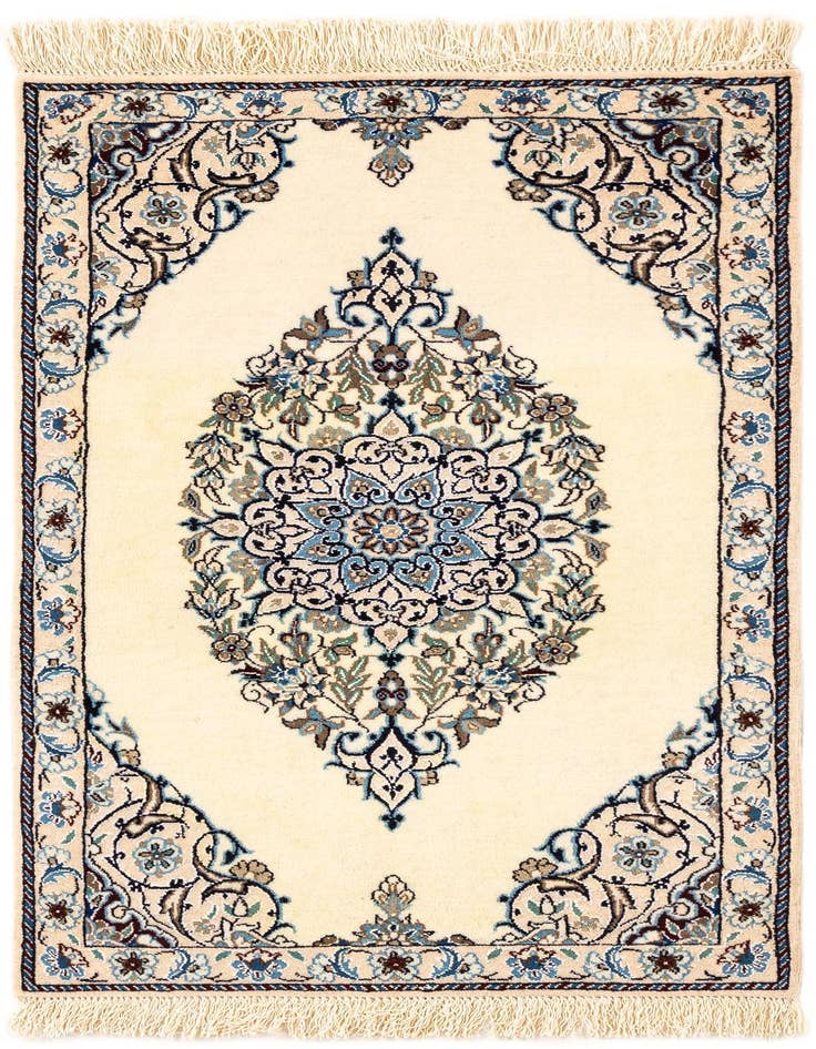 Detail image of 1' 8 x 2' 9 Hand Knotted Nain Rug