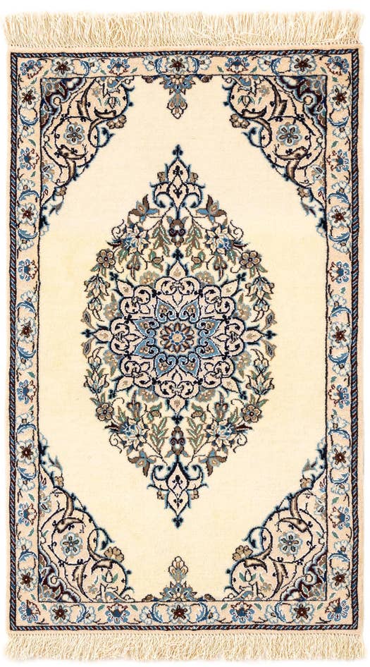Detail image of 1' 8 x 2' 9 Hand Knotted Nain Rug
