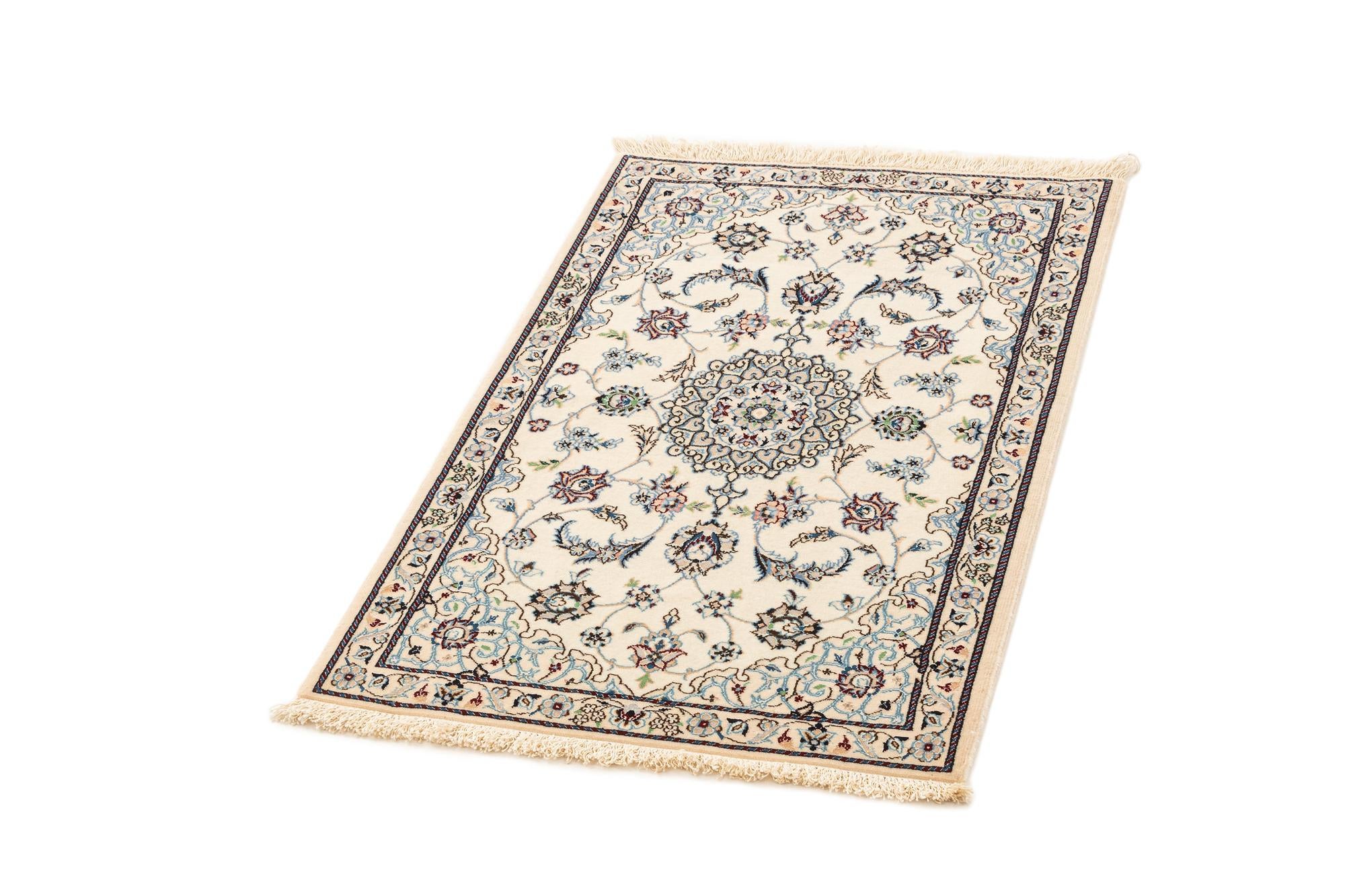 2' 1 x 3' 6 Hand Knotted Nain Rug