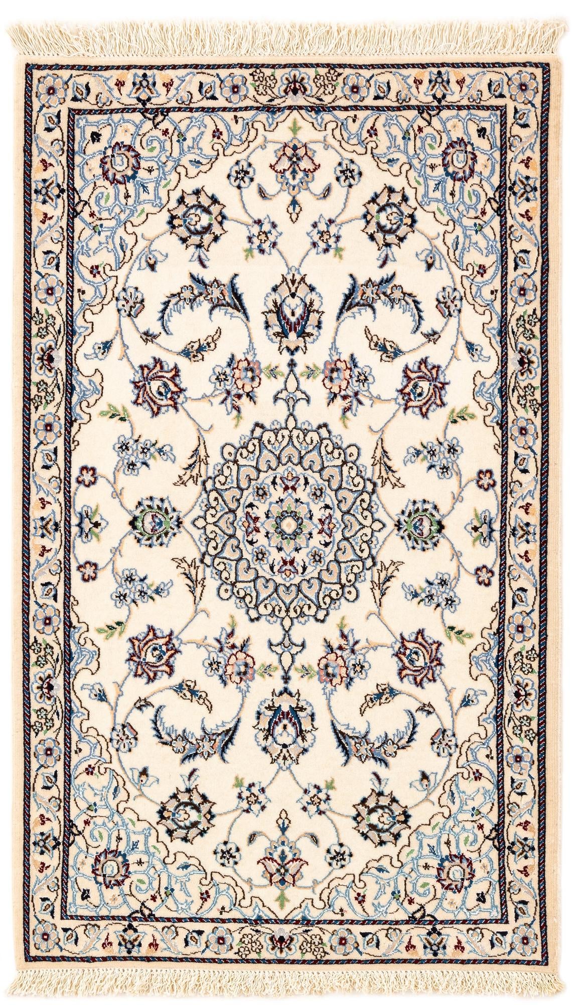2' 1 x 3' 6 Hand Knotted Nain Rug