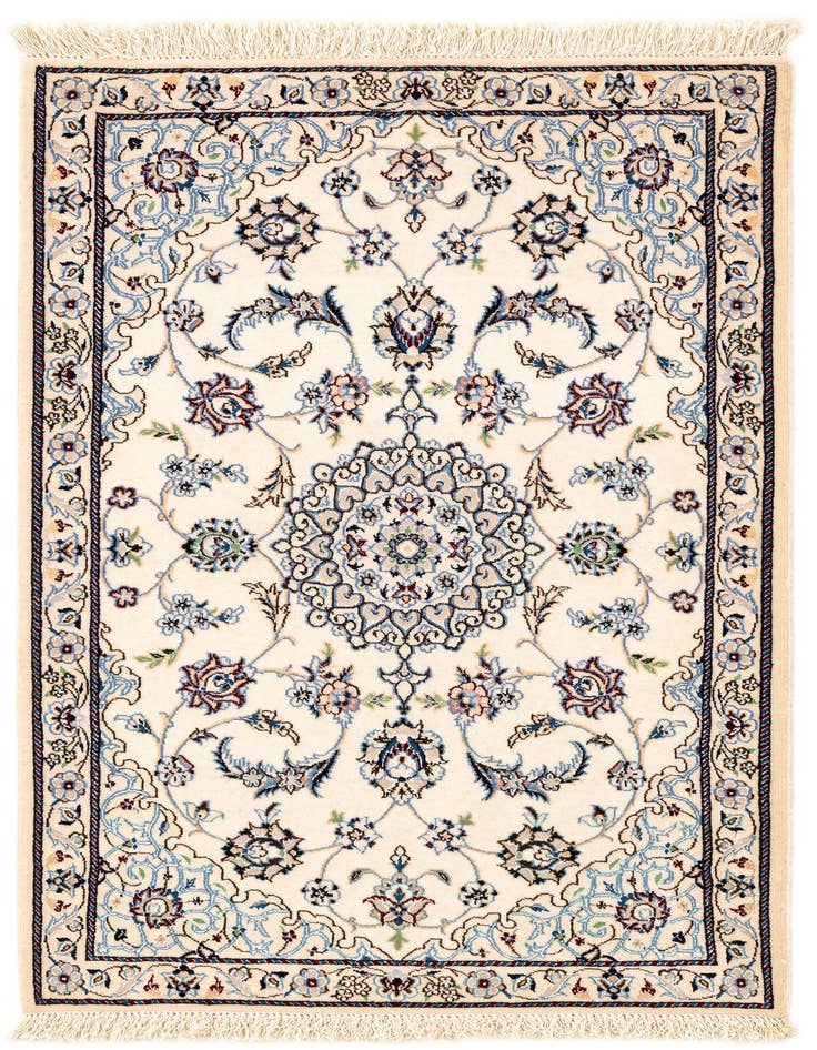 Detail image of 2' 1 x 3' 6 Hand Knotted Nain Rug