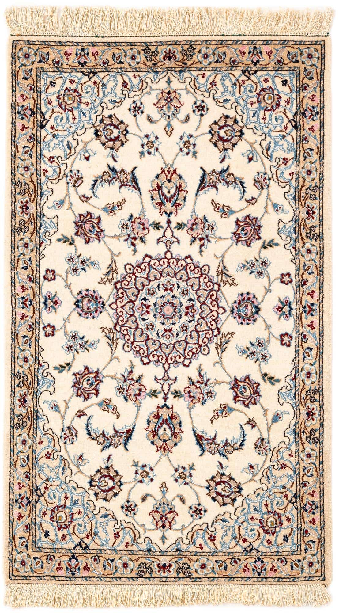 2' x 3' 5 Hand Knotted Nain Rug