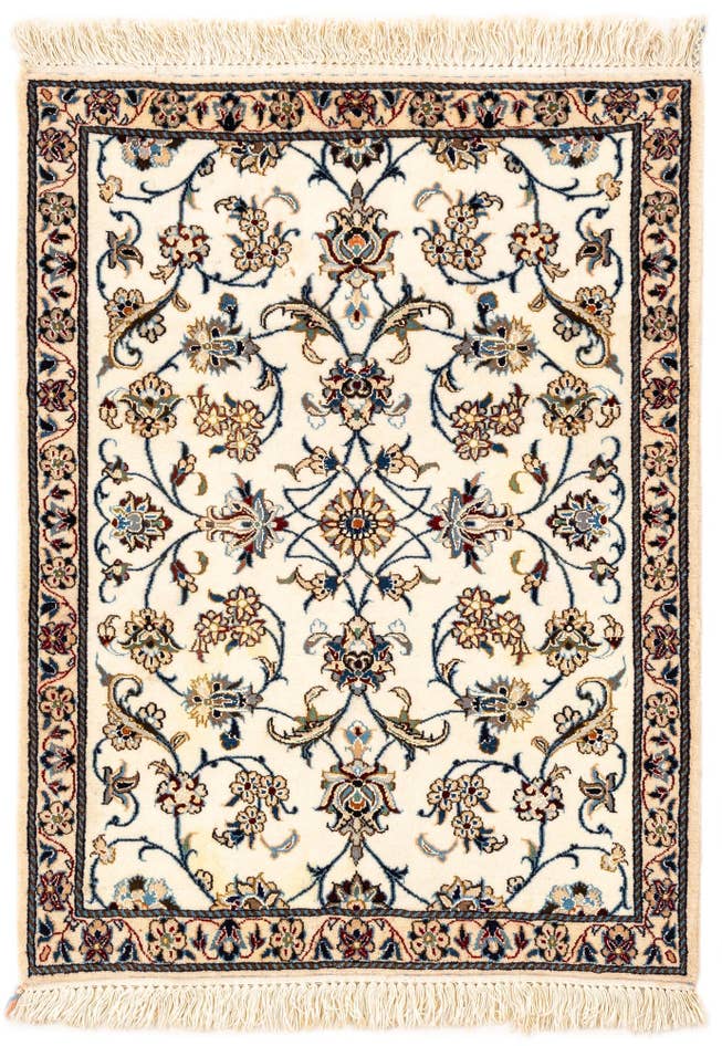 Detail image of 2' x 2' 8 Hand Knotted Nain Rug
