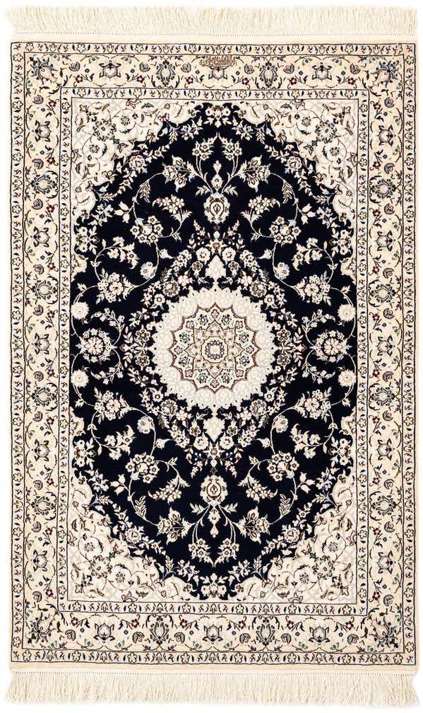 3' 3 x 5' 2 Hand Knotted Nain Rug