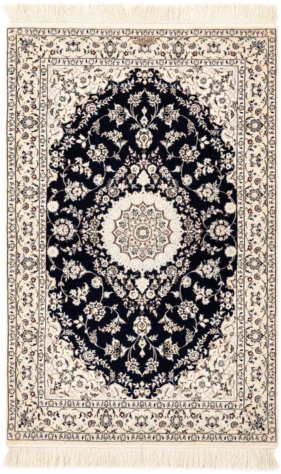 Detail image of 3' 3 x 5' 2 Hand Knotted Nain Rug