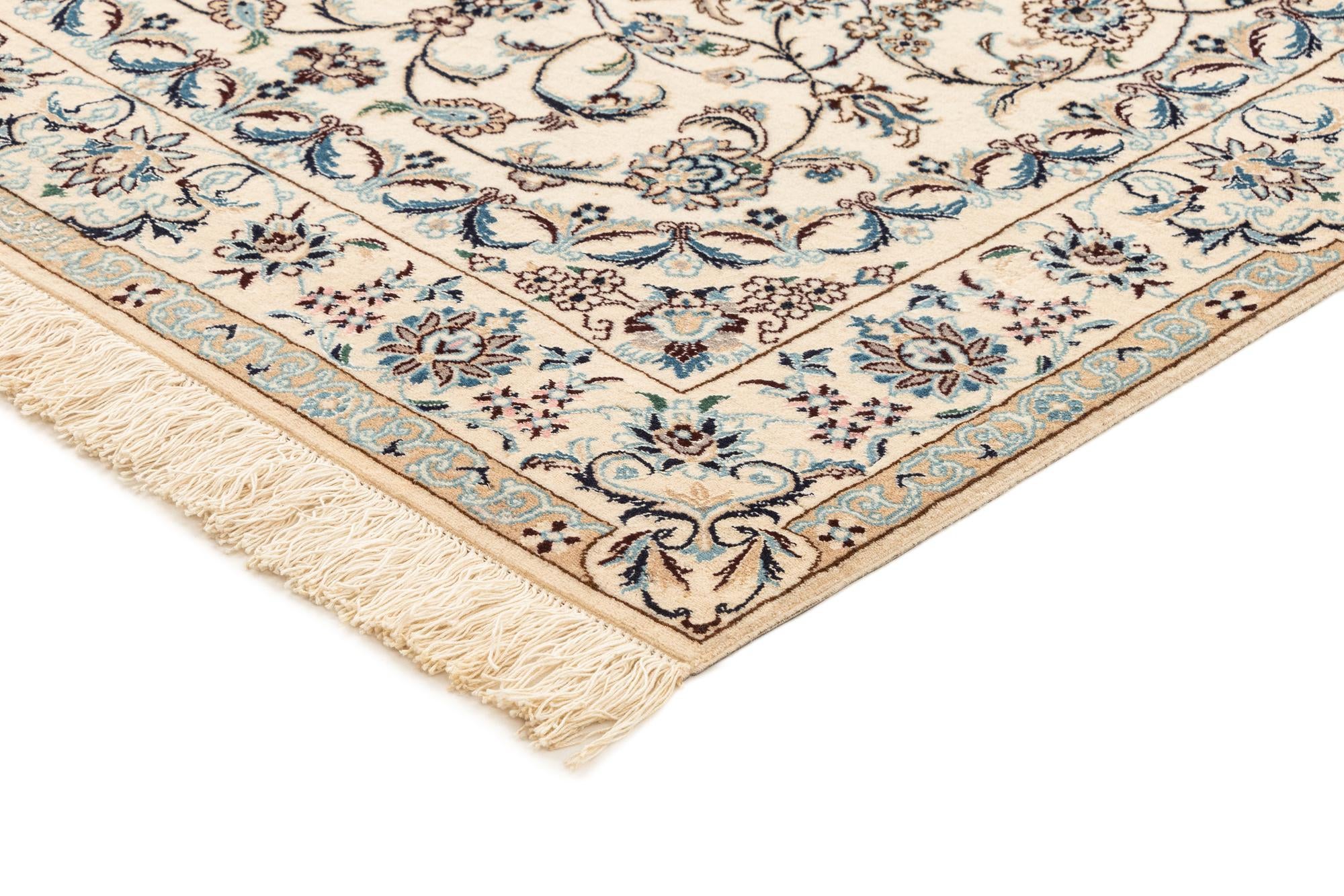3' 5 x 5' 6 Hand Knotted Nain Rug