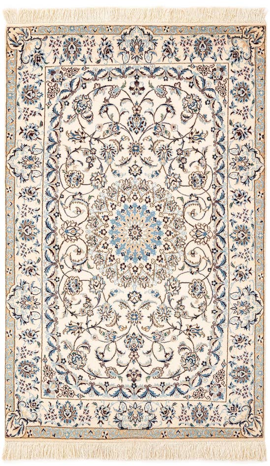Detail image of 3' 5 x 5' 6 Hand Knotted Nain Rug
