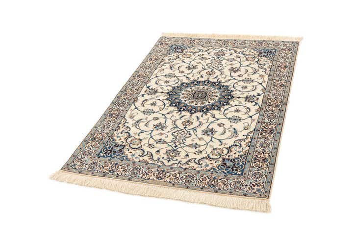 3' 3 x 4' 10 Hand Knotted Nain Rug
