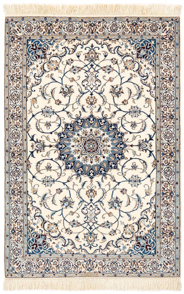 Detail image of 3' 3 x 4' 10 Hand Knotted Nain Rug