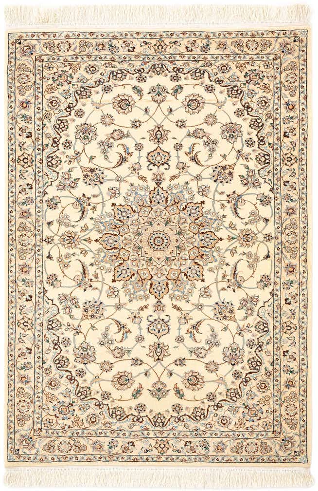 3' 5 x 5' 3 Hand Knotted Nain Rug