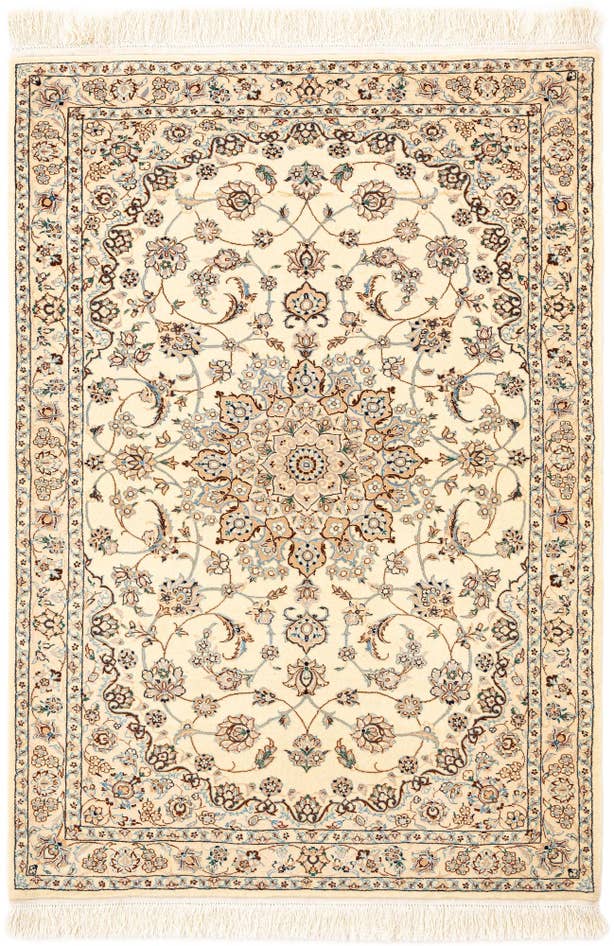 Detail image of 3' 5 x 5' 3 Hand Knotted Nain Rug