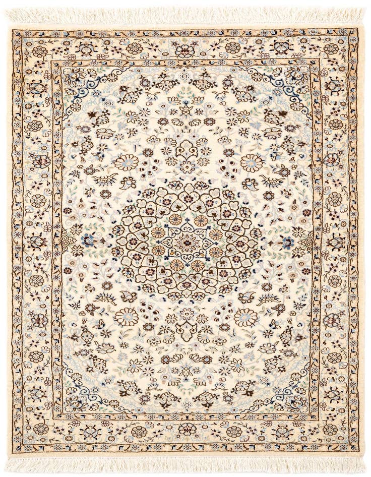 Detail image of 3' 3 x 5' 3 Hand Knotted Nain Rug