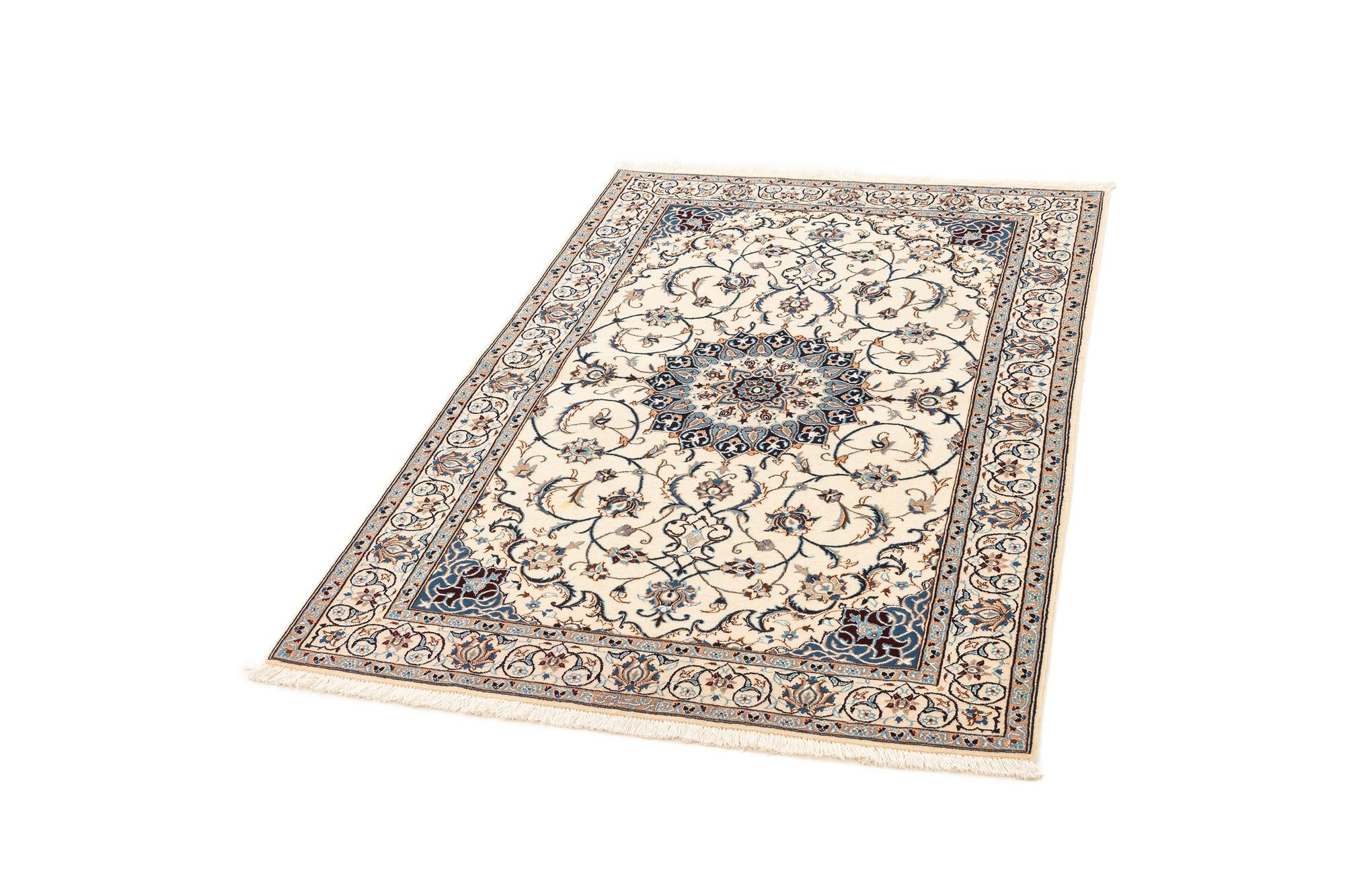3' 3 x 4' 8 Hand Knotted Nain Rug