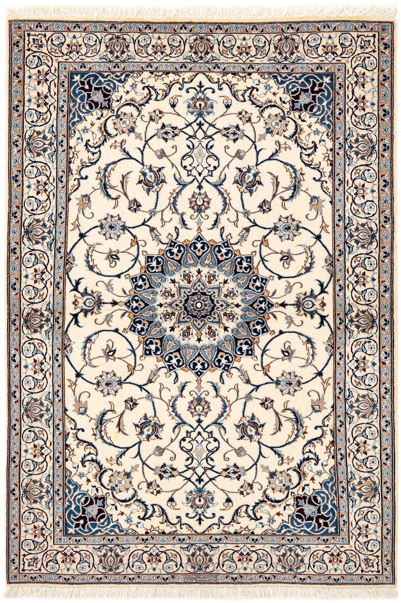 3' 3 x 4' 8 Hand Knotted Nain Rug