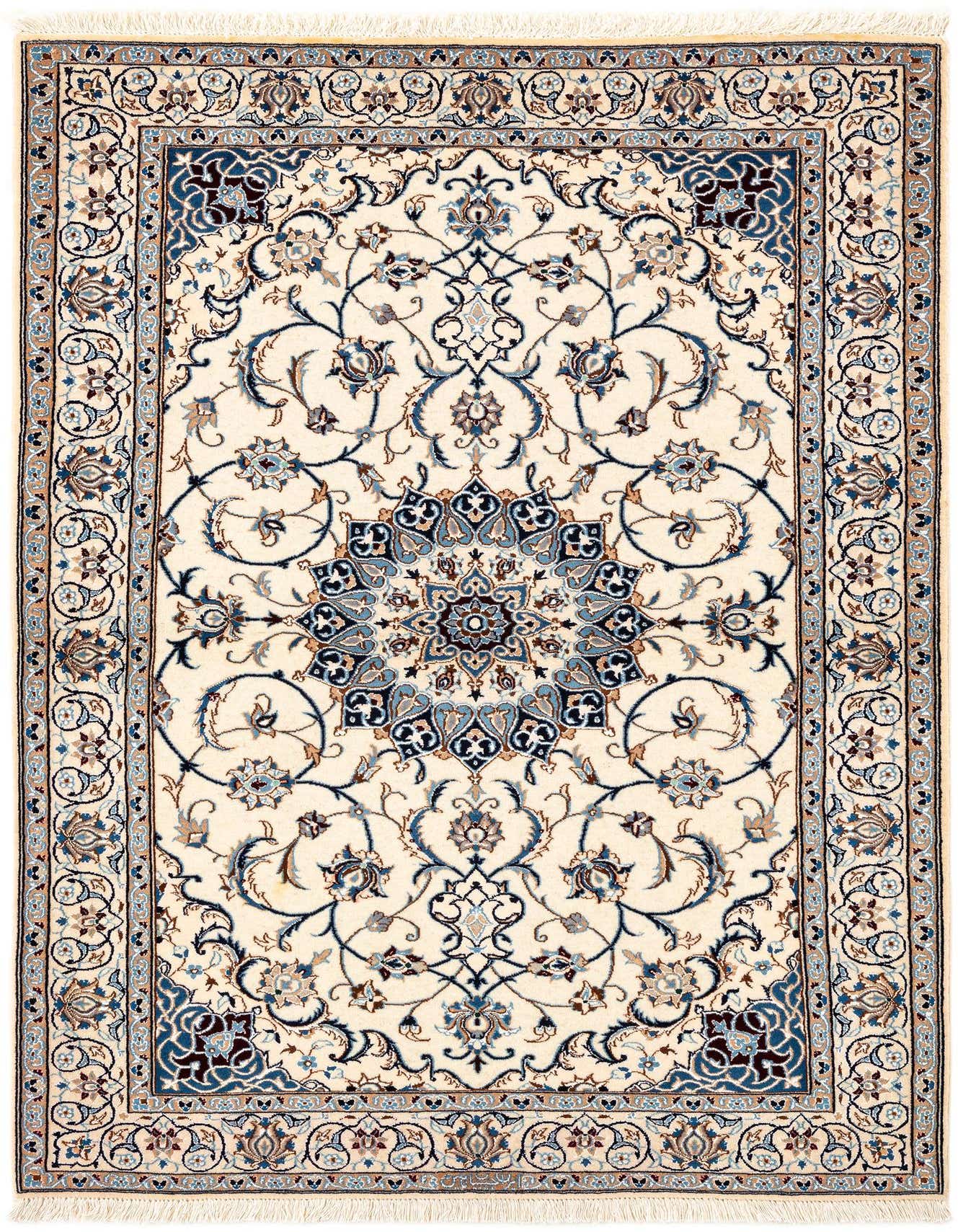 3' 3 x 4' 8 Hand Knotted Nain Rug