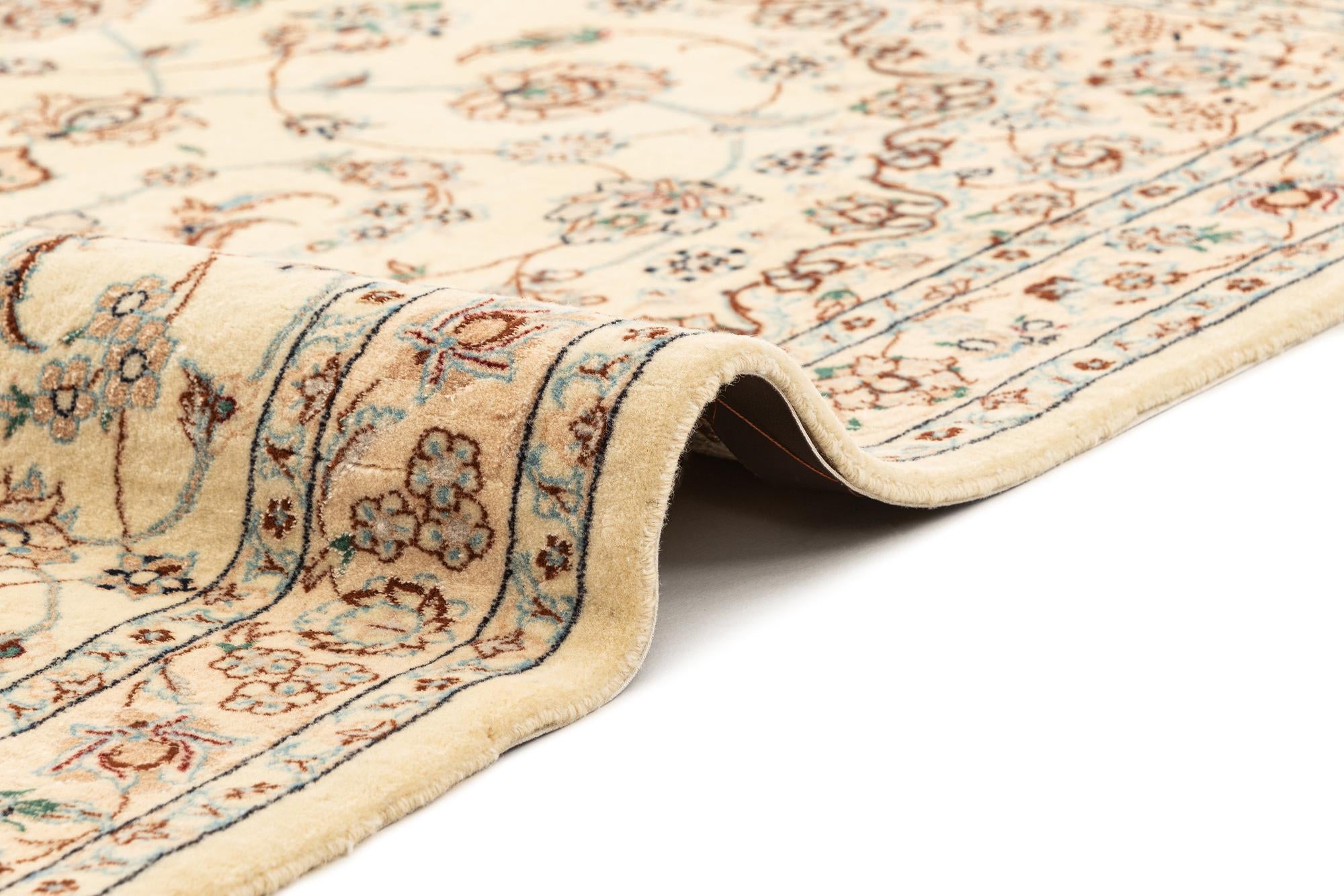 3' 5 x 4' 11 Hand Knotted Nain Rug