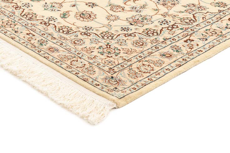 Detail image of 3' 5 x 4' 11 Hand Knotted Nain Rug