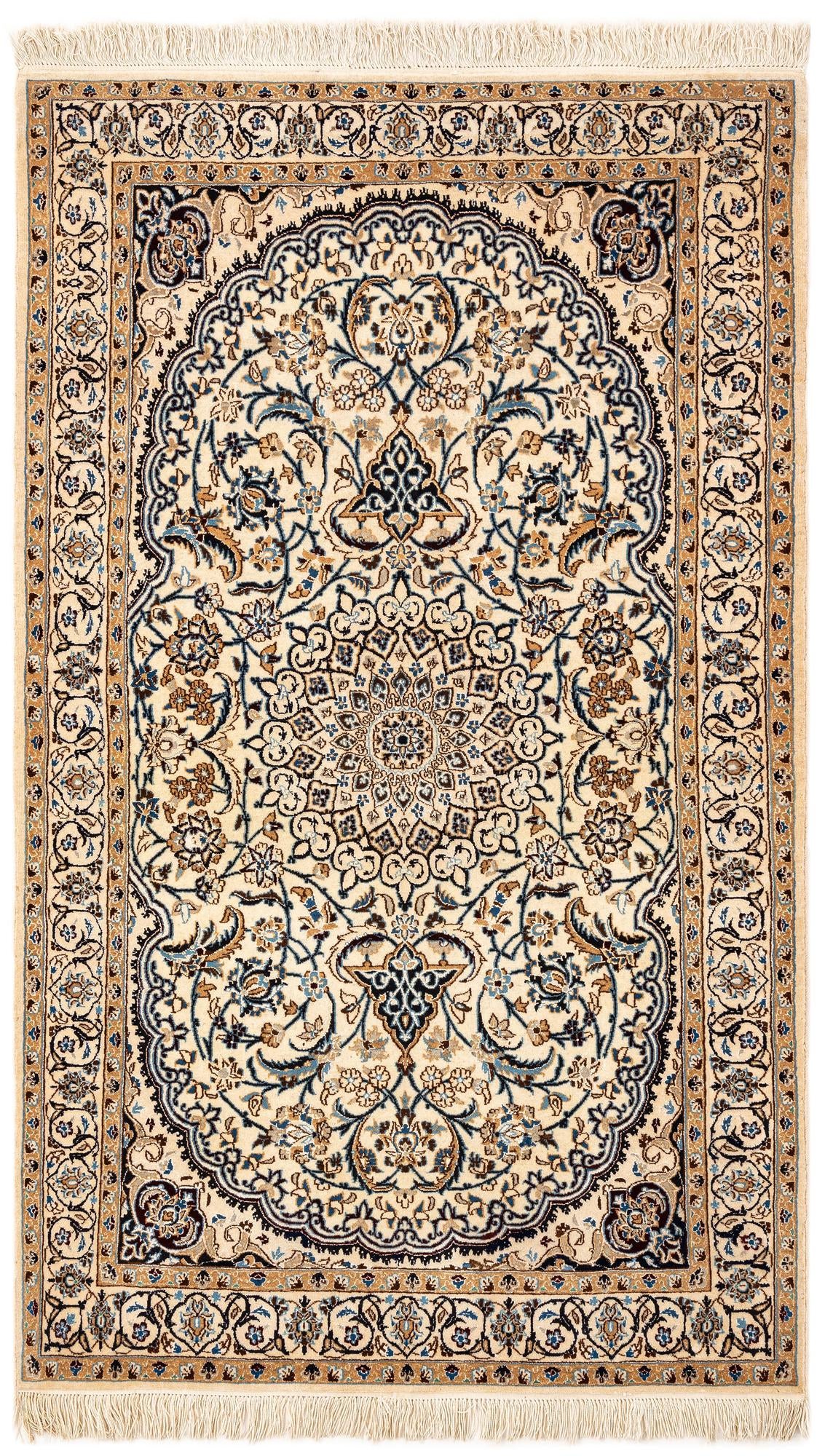 3' x 5' 1 Hand Knotted Nain Rug