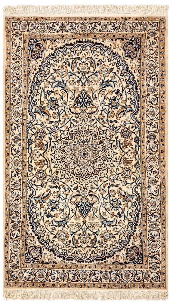 3' x 5' 1 Hand Knotted Nain Rug