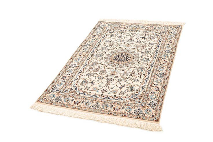 Detail image of 3' 1 x 4' 8 Hand Knotted Nain Rug